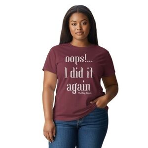 TORRID 1X XXL Red Oops I Did It Again Graphic Tee NWOT Britney Spears R $39